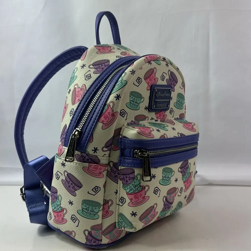 Disney Parks Loungefly Mad Tea Party Mini Backpack Alice In Wonderland Tea Cups